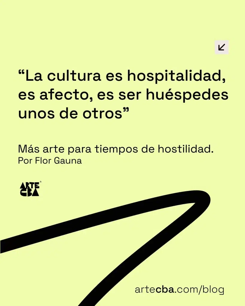 La cultura es hospitalidad